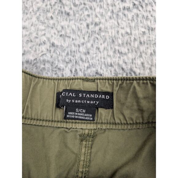 Social Standard by Sanctuary Skirt Women Small Green Army Hero Stretch Cargo - Picture 2 of 7